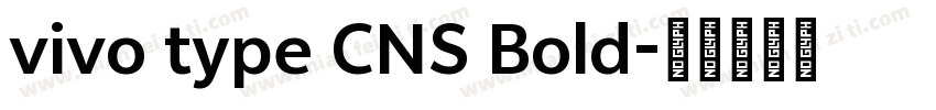 vivo type CNS Bold字体转换